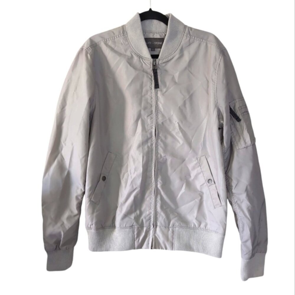 Slate & Stone Urban Street Streetwear Cyberpunk Modern Flight Bomber Jacket L
